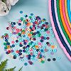 35 Strands 35 Style Handmade Polymer Clay Beads Strands CLAY-SZ0001-78-4