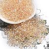 6/0 Inside Colours Fringe Glass Seed Beads SEED-A034-03H-1