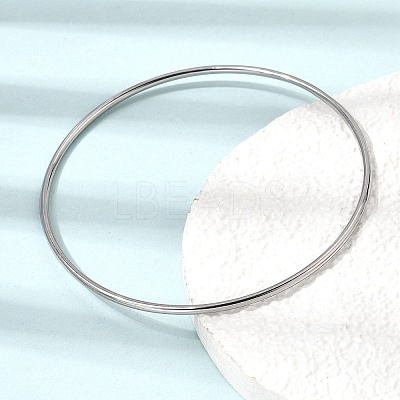 2MM 304 Stainless Steel Bangles for Women SA-CBA37BC-23C-P-1