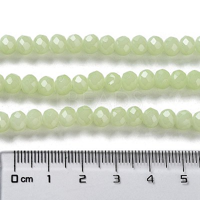 Baking Paint Imitation Jade Glass Bead Strands DGLA-A034-J8MM-A21-1