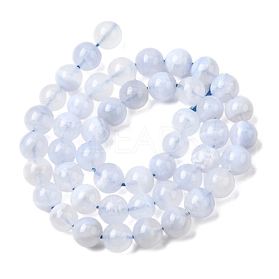 Grade A Natural Blue Lace Agate Beads Strands G-F222-29-8mm-1-1