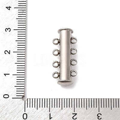 304 Stainless Steel Slide Lock Clasps STAS-A117-07B-P-1