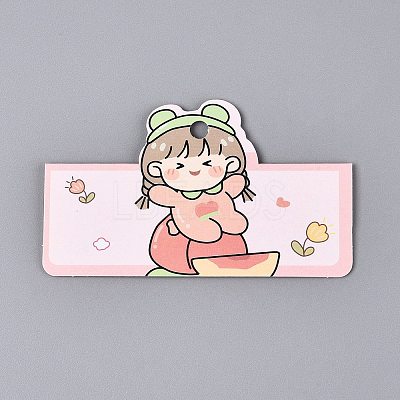 Fold Over Cardboard Paper Jewelry Display Cards for Necklace Storage CDIS-N004-15-1