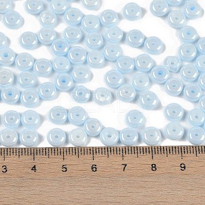 Opaque Colours Luster Glass Seed Beads SEED-P008-01C-09-1