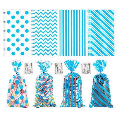 4 Styles OPP Cellophane Candy Storage Bags Sets ABAG-TAC0013-20A-02-1