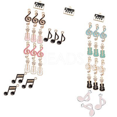 Alloy Enamel Pendants ENAM-SC0001-62-RS-1