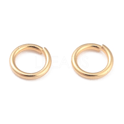 Rack Plating Brass Open Jump Rings X-KK-O139-18C-G-1