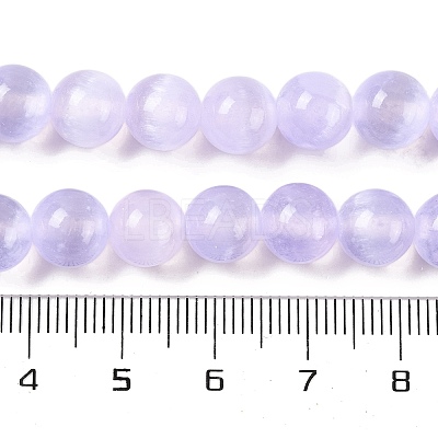 Natural Selenite Beads Strands G-C142-01C-02-1