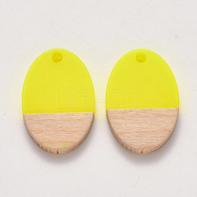 Resin & Wood Pendants X-RESI-S384-007A-1