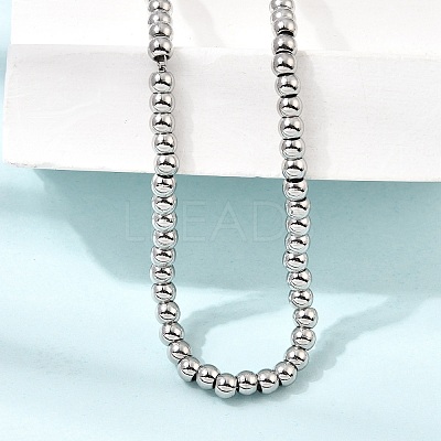 4MM Round 304 Stainless Steel Beaded Necklaces for Man and Women SA-CBAB767-16P-1