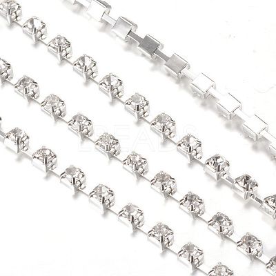 Iron Rhinestone Strass Chains CHC-T002-SS10-01S-1-1
