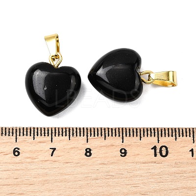 Natural Obsidian Pendants G-I311-A46-G-1