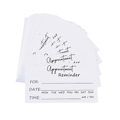 50Pcs Paper Appointment Reminder Cards AJEW-TADJ0001-22-1
