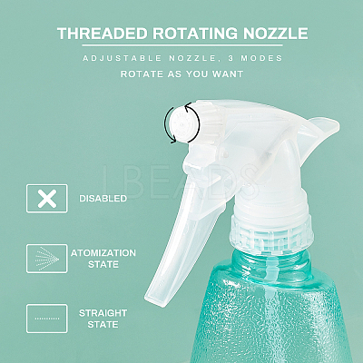 Transparent Plastic Trigger Squirt Bottles AJEW-GA0001-10-1