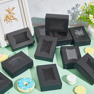 Rectangle Folding Paper Storage Boxes CON-WH0106-01A-02-1