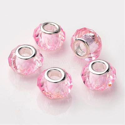 Rondelle Handmade Crystal European Beads Fit Charm Bracelets X-GPDL25Y-29-1