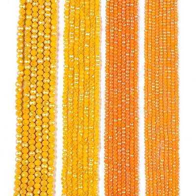 Electroplate Glass Beads Strands LS-EGLA-A044-P3mm-B29-1