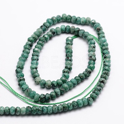 Dyed Natural Malaysia Jade Rondelle Beads Strands G-E316-2x4mm-23-1