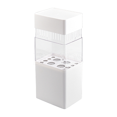 ABS with Plastic Cosmetic Brush Storage Container AJEW-WH0168-18C-1