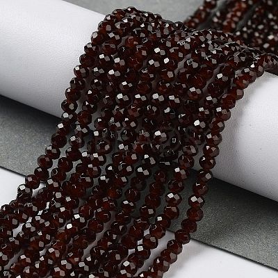 Baking Paint Imitation Jade Glass Bead Strands DGLA-A034-J2MM-A11-1
