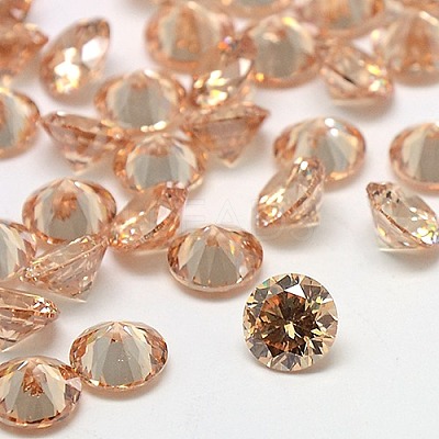 Cubic Zirconia Cabochons ZIRC-M002-3mm-3A-1