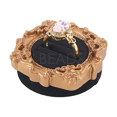 Round Wood Ring Display Trays RDIS-WH0032-006D-1