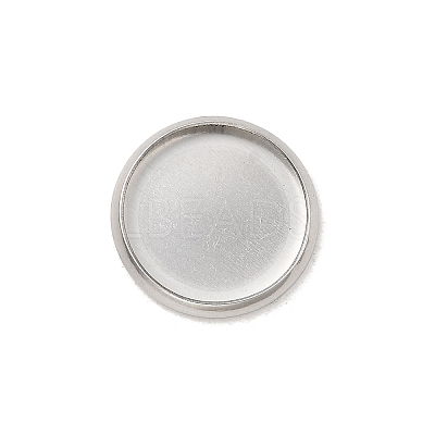Tarnish Resistant Stainless Steel Plain Edge Bezel Cups STAS-M226-03B-1