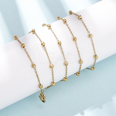 304 Stainless Steel Ball Link Chain/Satellite Chain Necklaces SA-CBA4160-20G-1