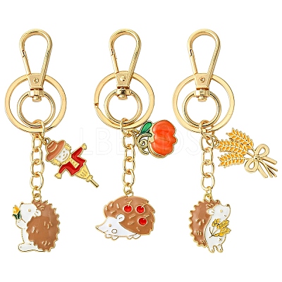 Hedgehog Alloy Enamel Keychain KEYC-YW00070-01-1