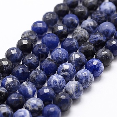 Natural Sodalite Beads Strands X-G-D840-19-8mm-1