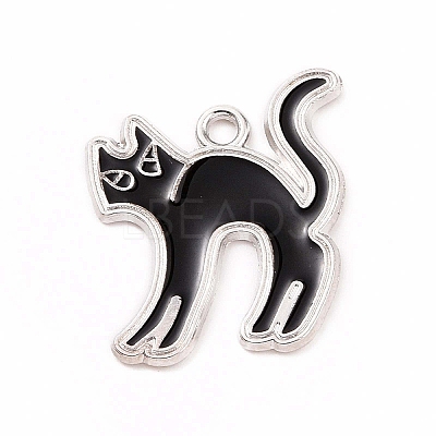 Alloy Enamel Pendants ENAM-M055-14P-1