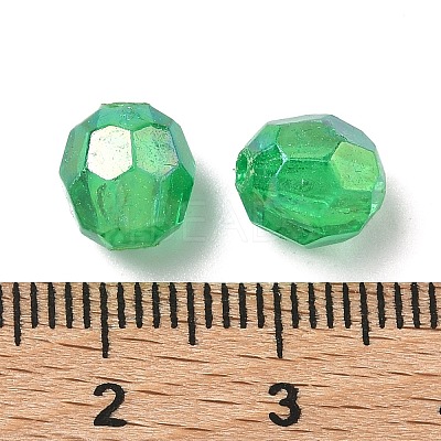 Eco-Friendly Transparent Acrylic Beads TACR-PL642-8mm-18-1