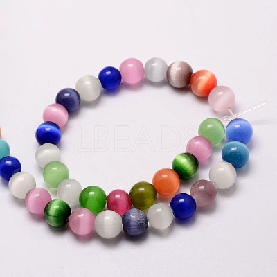 Cat Eye Beads Strands CE-M011-10mm-C-1