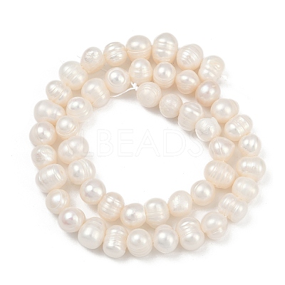 Natural Cultured Freshwater Pearl Beads Strands PEAR-I007-07Y-09A-1