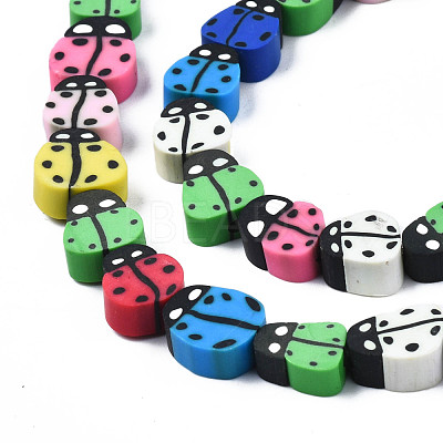 Handmade Polymer Clay Bead Strands CLAY-N011-43B-01-1