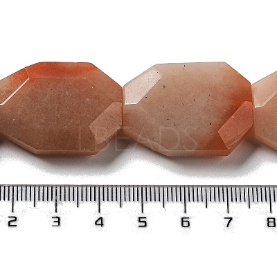 Natural Red Aventurine Beads Strands G-M429-A01-01-1