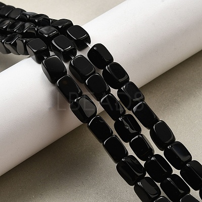 Natural Black Onyx Beads Strands G-F791-C03-1