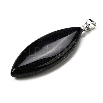 Synthetic Blue Goldstone Big Pendants G-F820-06J-1