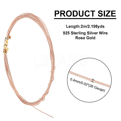 925 Sterling Silver Wire FIND-PH0008-40RG-1