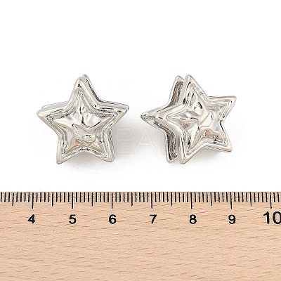 Brass Hoop Earrings for Women EJEW-U041-08P-1