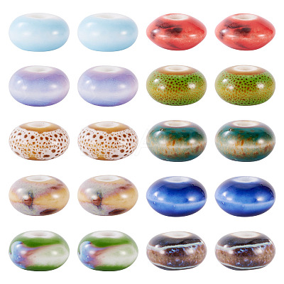 20Pcs Handmade Porcelain Beads PORC-TA0001-31-1