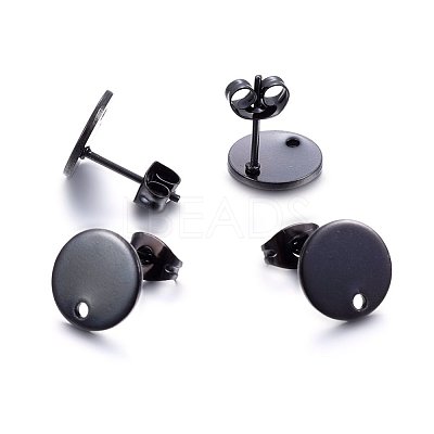 304 Stainless Steel Stud Earring Findings X-STAS-K184-01-02B-1