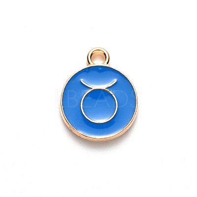 Alloy Enamel Pendants ENAM-S124-01A-02C-1