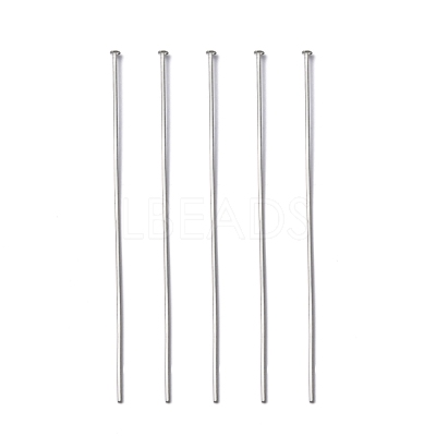 Tarnish Resistant 304 Stainless Steel Flat Head Pins STAS-E023-0.6x50mm-1