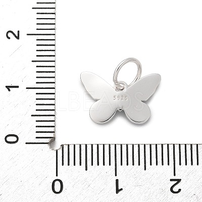 925 Sterling Silver Enamel Butterfly Charms STER-D300-28P-06-1