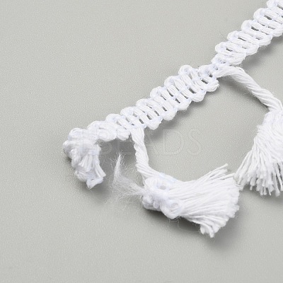 Cotton Tassel Ribbon OCOR-WH0079-36B-1