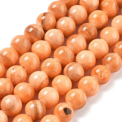 Natural Persian Jade Beads Strands G-A255-A02-02J-1