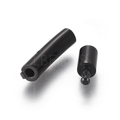 304 Stainless Steel Bayonet Clasps STAS-I013-3mm-B-1-1