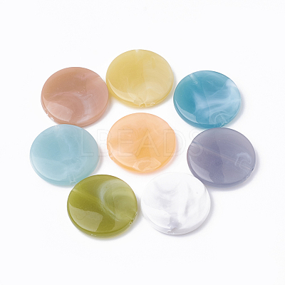 Imitation Gemstone Acrylic Beads X-JACR-S047-001-1