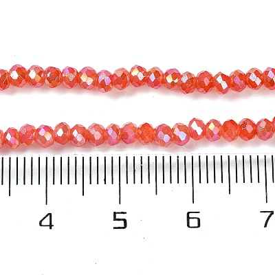Baking Electroplate Glass Beads Strands X-DGLA-A039-J4mm-B01-1